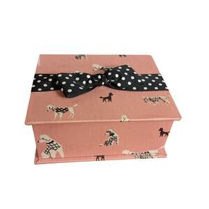 Dog Jewelry Box Pink with Mirror